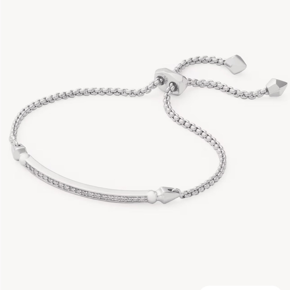 Kendra Scott Ott Adjustable Chain Bracelet in Silver